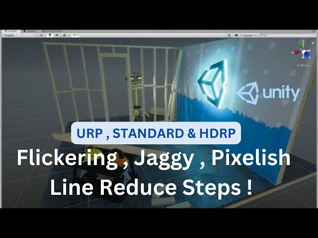 How to Reduce Flickering / Jaggy / Pixelish Lines in UNITY [URP , Standard & HDRP ] | VR class=