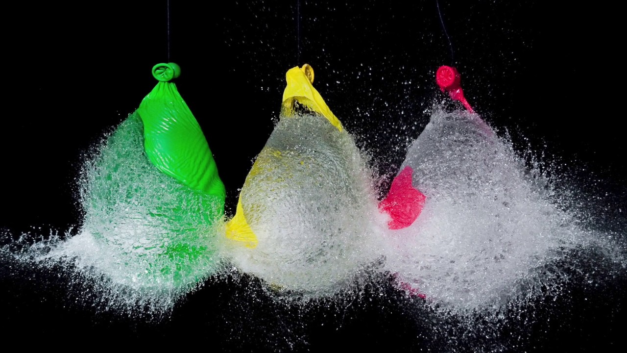 Uitrusting drinken Bewusteloos Water Balloons Popping in SLOW-MOTION - YouTube