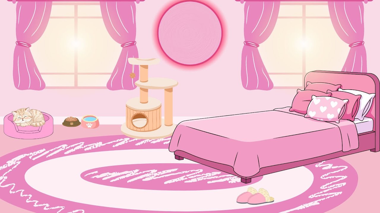 1 Hour Upbeat Lofi 💕✨ Pink Bedroom Vibes for Studying, Cleaning & Good Mood