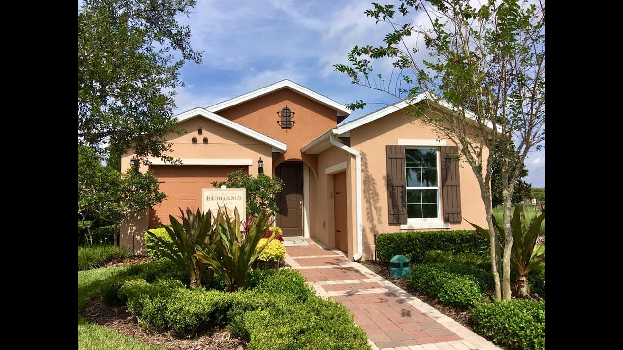 Orlando New Homes Solivita by Taylor Morrison Bergamo Model YouTube