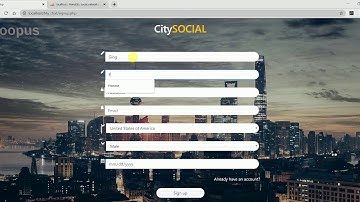 Social Media Project Demo using PHP