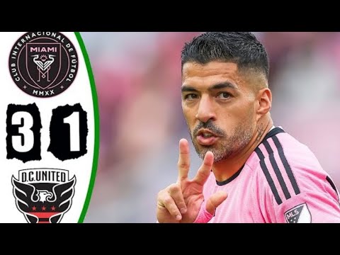 Inter Miami vs DC United 3-1  All Goals Highlights 2024 Suarez 🔥🔥