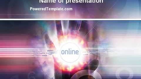 Online Services PowerPoint Template by PoweredTemplate.com