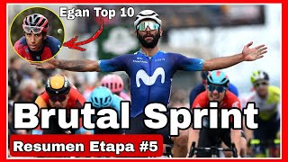 Resumen Etapa 5  Tour De Romandia 2023 ➣ Egan Bernal hoy Top 10 y Ataca Fernando Gaviria hoy