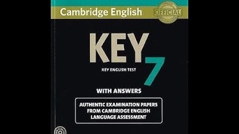 Listening A2 , KET 7, Test 1 , Part 2