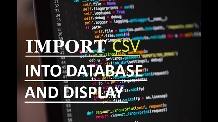 Import CSV to MySQL using PHP | Display Imported Data