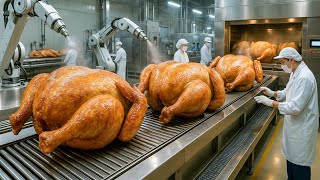 Inside the Costco Rotisserie Chicken Factory(Full Process)| Stunning Fully-Automated Production Line