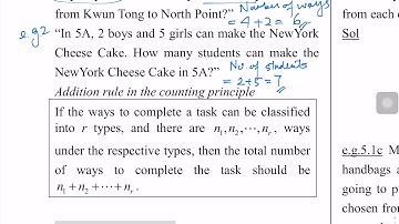 5.1 Simple Counting Principle(e.g.5.1a)