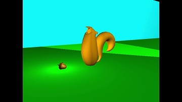 Maya: Squirrel and Acorn [College Project]