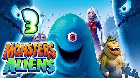 Monsters VS Aliens Walkthrough Part 3 (PS3, X360, Wii, PS2) ~ B.O.B. Level 3