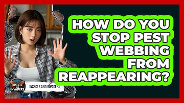 How Do You Stop Pest Webbing From Reappearing? - Insects and Invaders