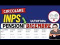 CIRCOLARE INPS ?? CEDOLINO PENSIONI DICEMBRE 2023 ? TUTTI I NUOVI IMPORTI AUMENTATI MINIME INVALIDI