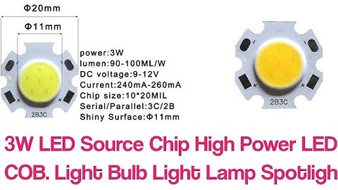 3W LED Source Chip High Power LED COB Light Bulb Light Lamp Spotligh 12V