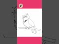 How to Draw a Nightingale 🎶  Beautiful &amp; Easy Bird Drawing for Kids
