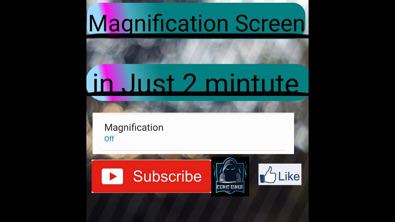 Example Screen Magnification How magnification screen of mobile? - YouTube