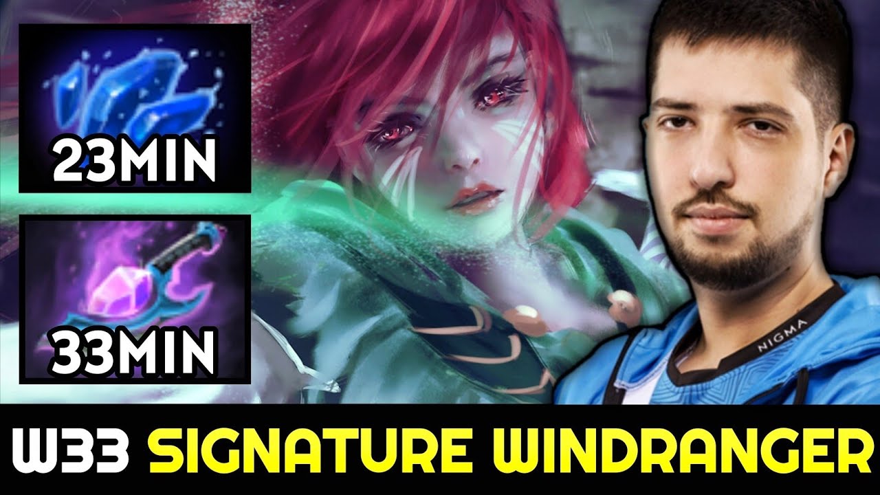 W33 Signature Hero Windranger with Fast Aghanim shard Build 7.28 Dota 2