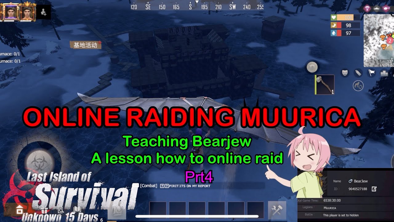ONLINE RAIDING MUURICA prt4 |LAST ISLAND OF SURVIVAL