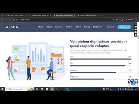 How to create navigation bar and template mastering - YouTube