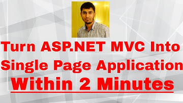 Single Page Application Within 2 Minutes(ASP.NET MVC)[Real World]