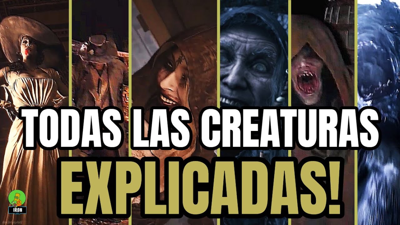 TODOS LOS ENEMIGOS EXPLICADOS RESIDENT EVIL VILLAGE - BESTIARIO ...