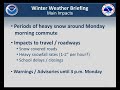 Video Briefing for Feb.17, 2014 Snowfall