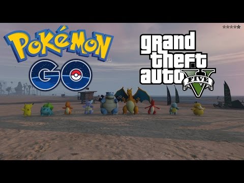 GTA 5 모드 게임 플레이 - POKEMON GO 소개(GTA 5 PC 모드 #1)