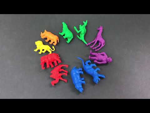 Набор фигурок для сортировки «Дикие животные» от компании EDX education. Counters Wild Animals