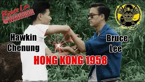 Bruce Lee (1956)  & Hawkins Chenung In Hong Kong