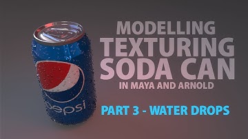 Soda Can Modelling and Texturing In Maya/Arnold (Part 3)