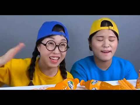 Dona Orange Food Comedy Video Food Challenge Dona도나 
