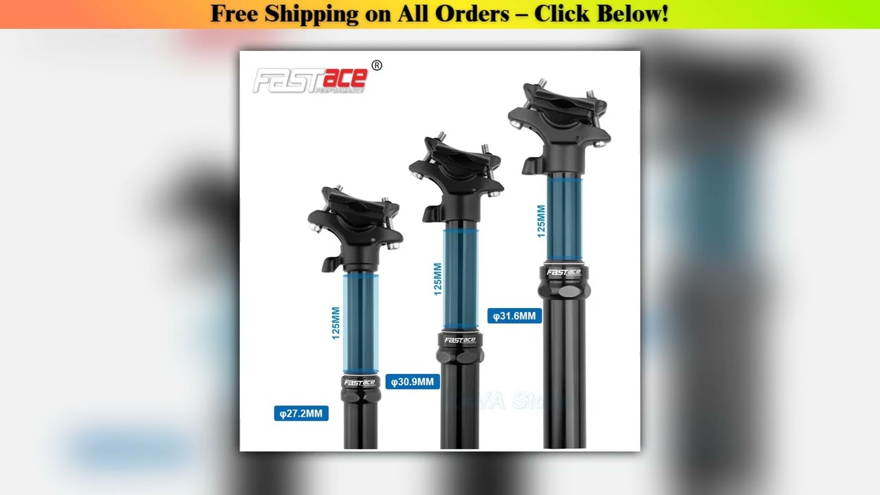 FASTACE External Cable MTB Seatpost 27.2/30.9/31.6mm Mountain Bike Remote Dropper 125mm Travel