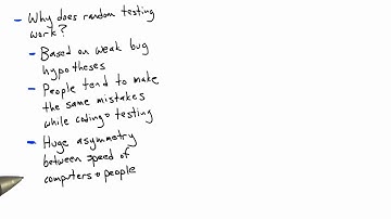 Random Testing In The Bigger Picture - Software Testing