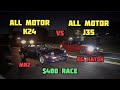 ALL MOTOR J35 SWAPPED HONDA CIVIC EG HATCH VS ALL MOTOR K24 SWAPPED TOYOTA MR2 | C.F.RACING