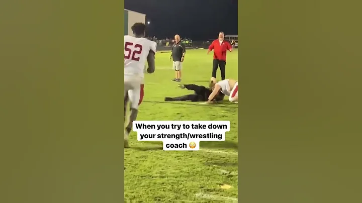 Tried to take down his coach when he wasn’t paying attention 😂