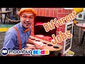 Different jobs and professions  explore with blippi  educationals for toddlers