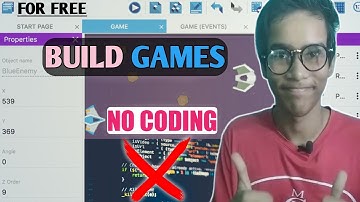 How To Make Your Own Game Without Coding For Android/PC || Make Games For Free || GDevelop
