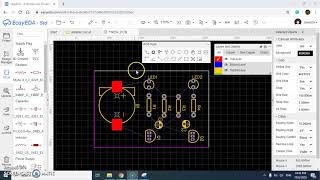 ASTABLE DESIGN PCB CIRCUIT USING EASYEDA