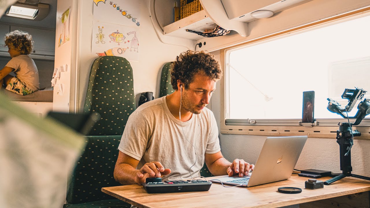 Ortsunabhängig arbeiten und Freistehen in Portugal - Familien Vanlife VLOG 2021-19