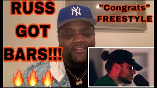 Russ - Congrats Freestyle (Official Video) REACTION!!!!