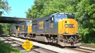 Over An Hour & A Half Of CSX Trains