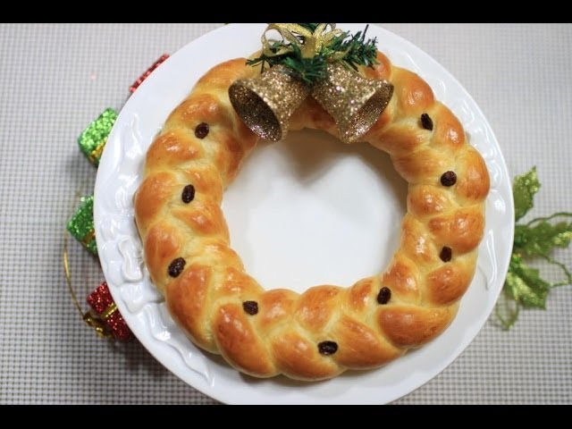 Christmas Wreath Bread Recipe åœ£è¯žèŠ±ç'°éºµåŒ… Youtube