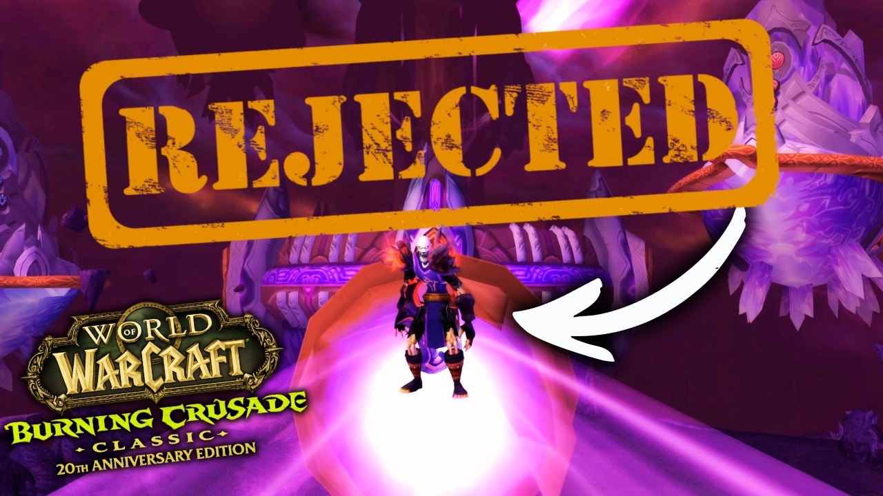 POV: В юбилейной версии TBC нельзя попасть в подземелья.