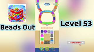 🎮 Beads Out Level 53 Walkthrough 🧩 | Tricky Bead Puzzle Solution | Mini Boss