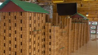 Utah group sets world record for biggest Lincoln Logs cabin