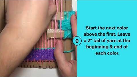 Weaving with a Cardboard Box