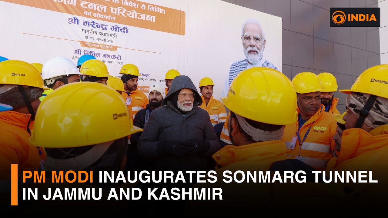 PM Modi inaugurates Sonmarg Tunnel in Jammu and Kashmir | DD India