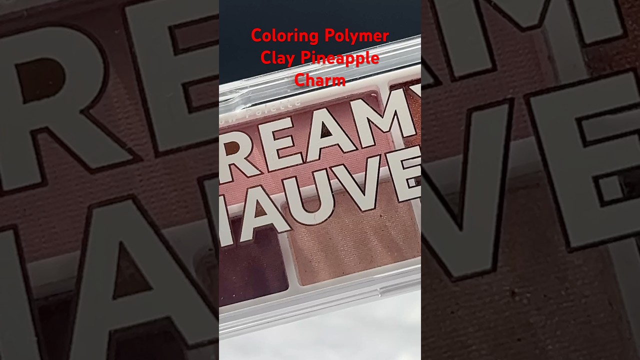 🍍DIY Coloring Polymer Clay Pineapple Charm 