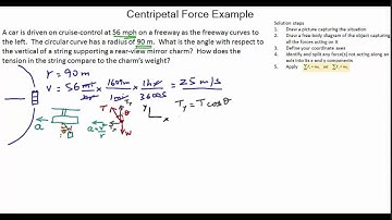 Slice149 Centripetal force example   charm hanging from rearview mirror