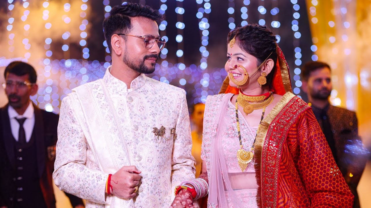 My Wedding Reception  & Our Wedding Story 🥰 | Neeraj Joshi Vlogs