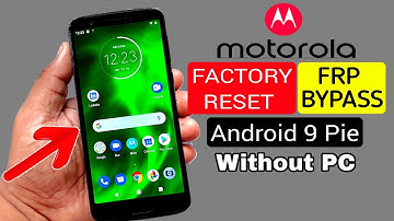 Moto G6/G6 Play/G6 Plus Hard Reset & FRP Bypass |Without PC |ANDROID 9 Pie